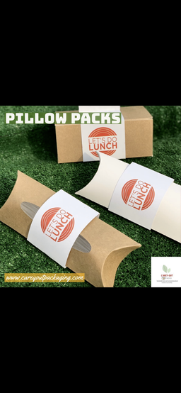 SHAWARMA PILLOW PACKS - WHITE - CLOSED TOP ( NON WINDOWED)