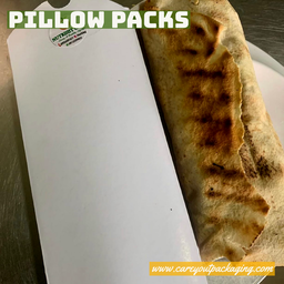 SHAWARMA PILLOW PACKS - WHITE - CLOSED TOP ( NON WINDOWED)