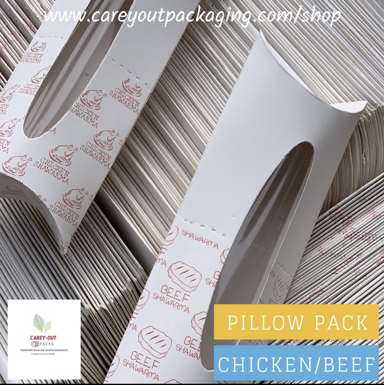 SHAWARMA PILLOW PACKS - CHICKEN & BEEF / WINDOWED AND NON WINDOWED _5