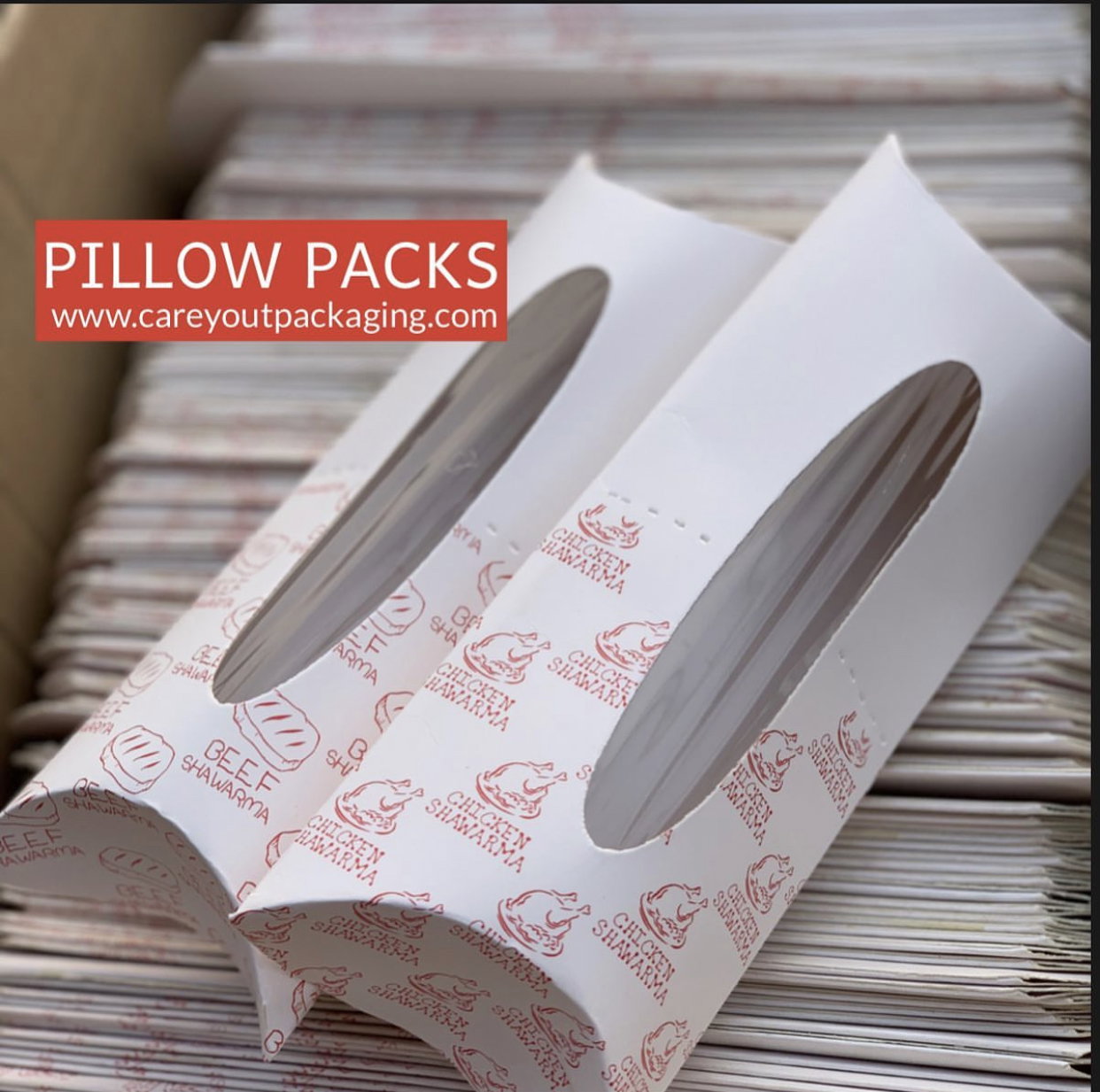 SHAWARMA PILLOW PACKS - CHICKEN & BEEF / WINDOWED AND NON WINDOWED _1