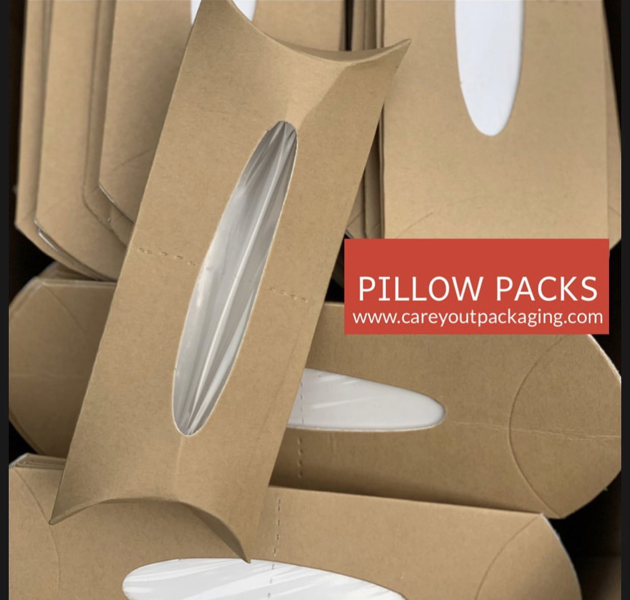 KRAFT SHAWARMA PILLOW PACKS - 380gsm / WINDOWED & NON WINDOWED _6