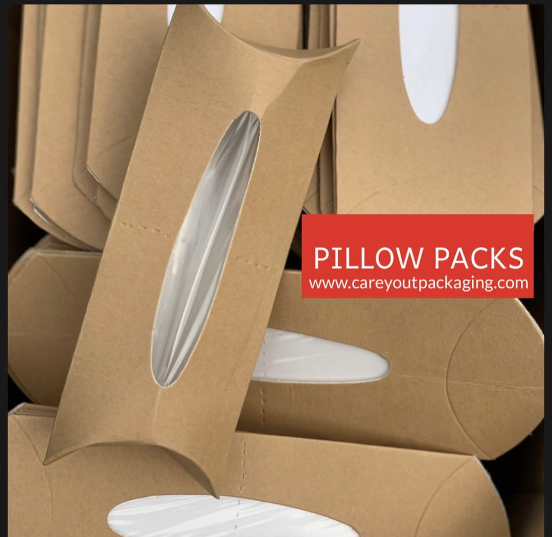 KRAFT SHAWARMA PILLOW PACKS - 380gsm / WINDOWED & NON WINDOWED