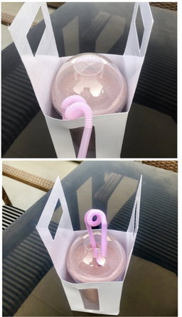 SINGLE TAKEOUT CUP CARRIER - WHITE