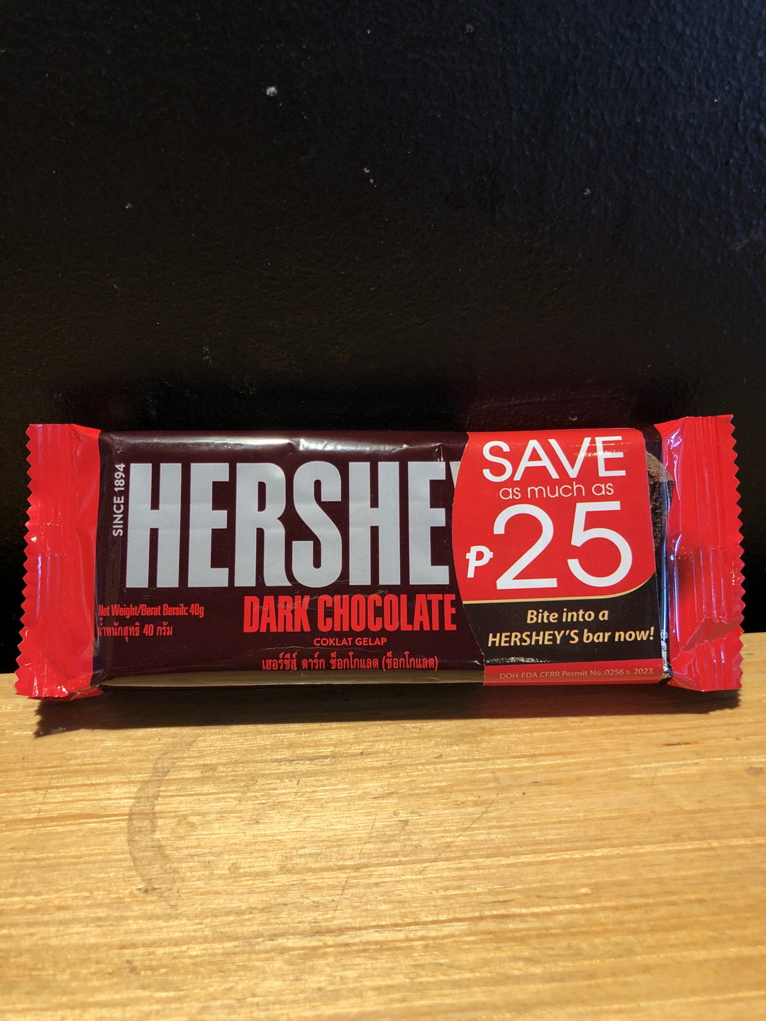 Hershey’s Dark Chocolate Bar (3) 40g
