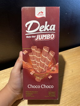 Deka Wafer Roll Jumbo Choco Choco 140g