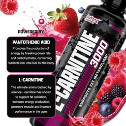 NUTREX L-CARNITINE 3000 31 SERV
BERRY BLAST