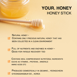SunFarm - 100% Natural Pure Acacia Honey Sticks (10g x 50sticks)