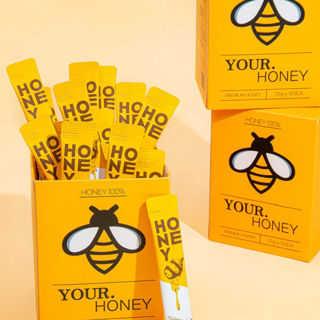 SunFarm - 100% Natural Pure Acacia Honey Sticks (10g x 50sticks)