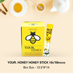 SunFarm - 100% Natural Pure Acacia Honey Sticks (10g x 50sticks)