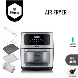 14L Digital Air Fryer With Rotisserie Function 