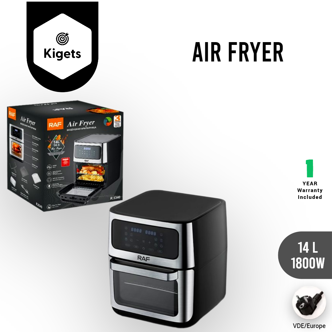 14L Digital Air Fryer With Rotisserie Function