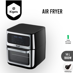 14L Digital Air Fryer With Rotisserie Function 