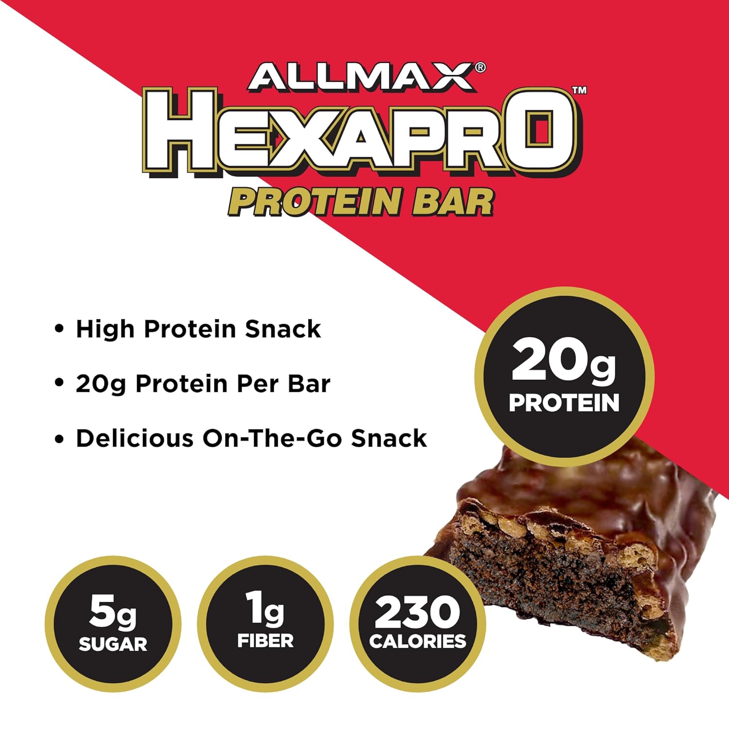 ALLMAX HEXAPRO PROTEIN BAR BOX OF 12 CHOCOLATE FUD_1