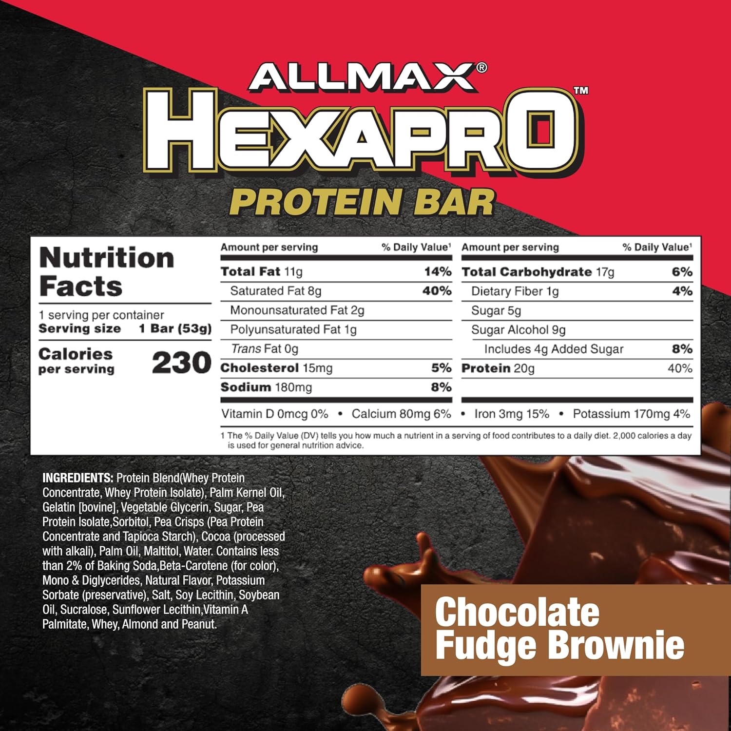 ALLMAX HEXAPRO PROTEIN BAR BOX OF 12 CHOCOLATE FUD_2