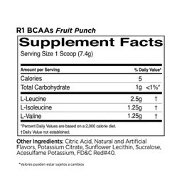 R1 BCAAS FRUIT PUNCH 30 SERV