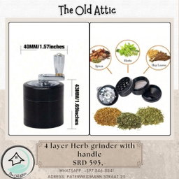 4 Layer Herb Grinder With Handle