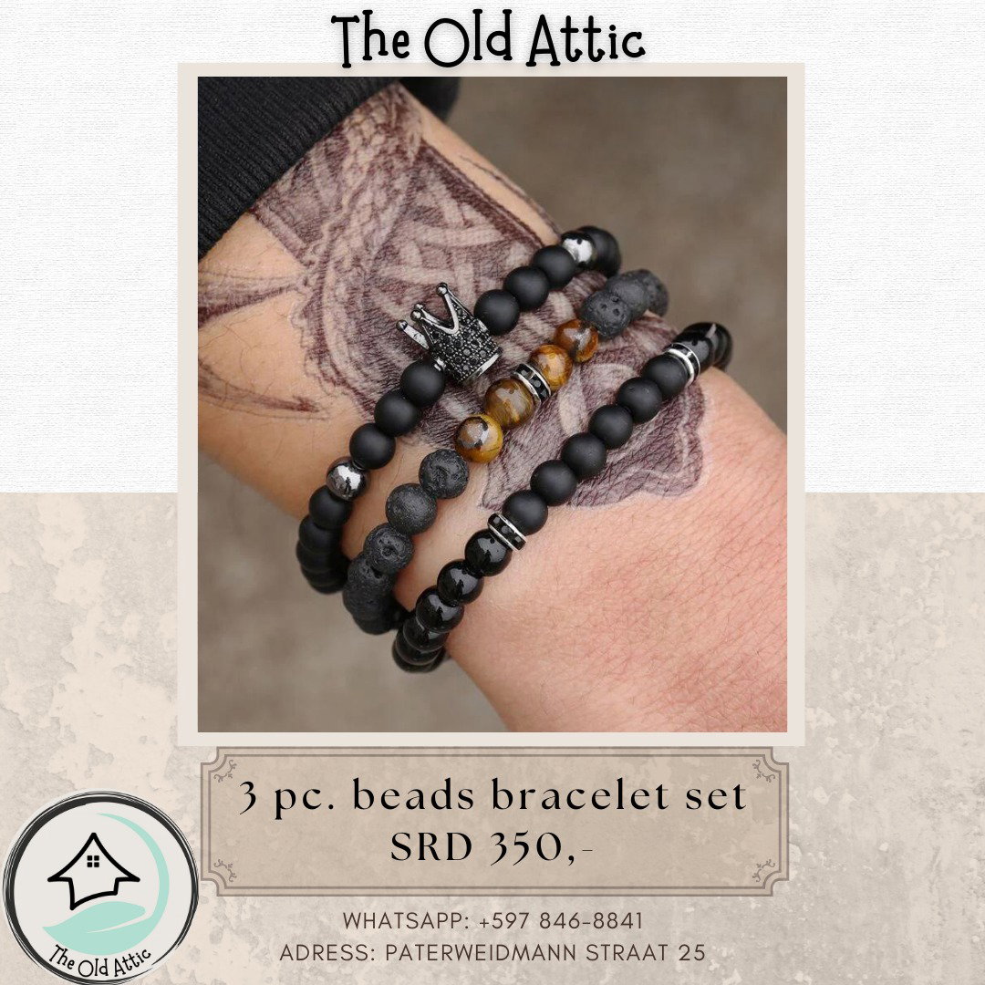 3 Pc Beads Bracelet Set_0