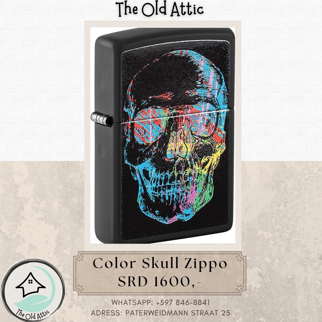Color Skull Zippo_0
