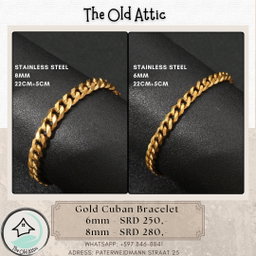 Gold Cuban Bracelet 6MM