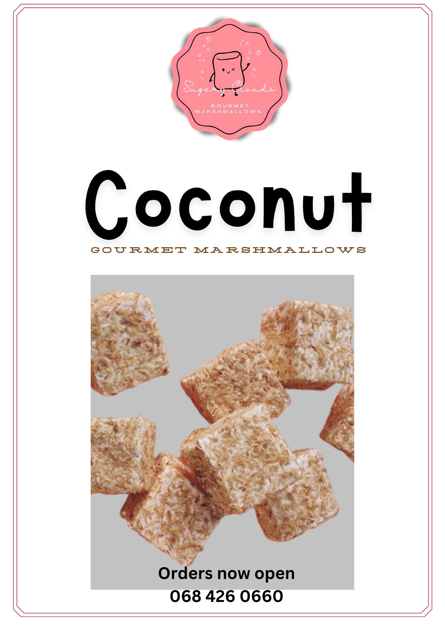 Coconut Bite Size Marshmallows 150g_0