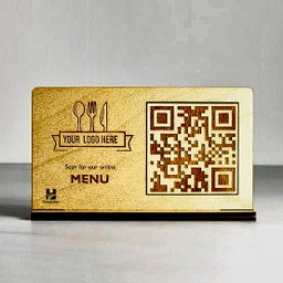 HCM Wooden Menu Stand