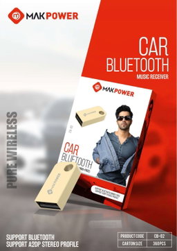 Mak Power CB-02 Car Bluetooth Music Receiver Metal