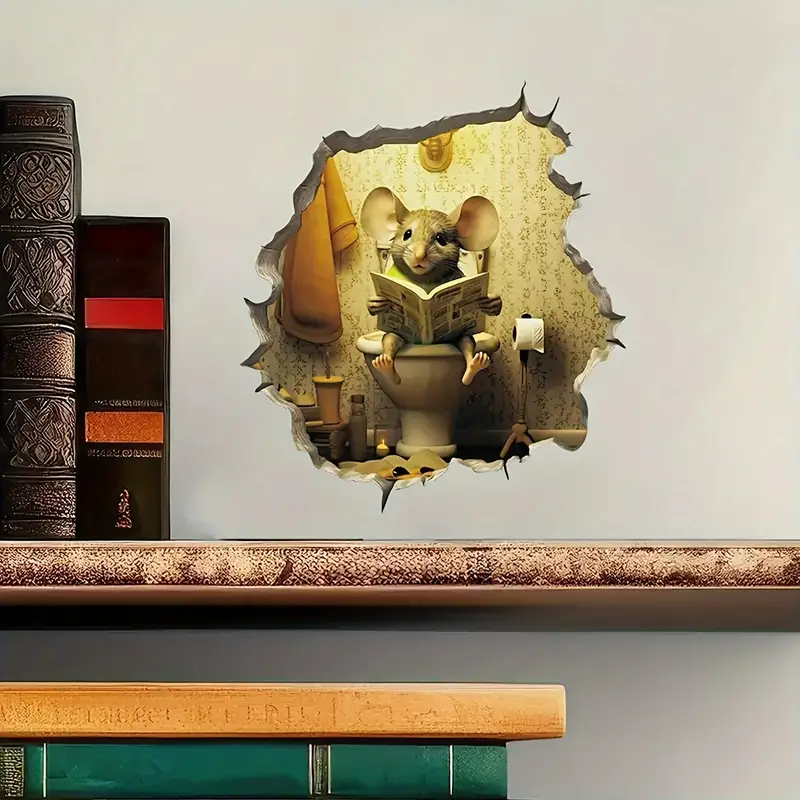 Mouse Hole in the wall Sticker_1