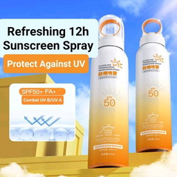 SPF50 Sunscreen Spray 12h Stay Refresh & Safe from UV for All Skin Type