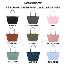 Longchamp Le Pliage Green (Large Long Handle)