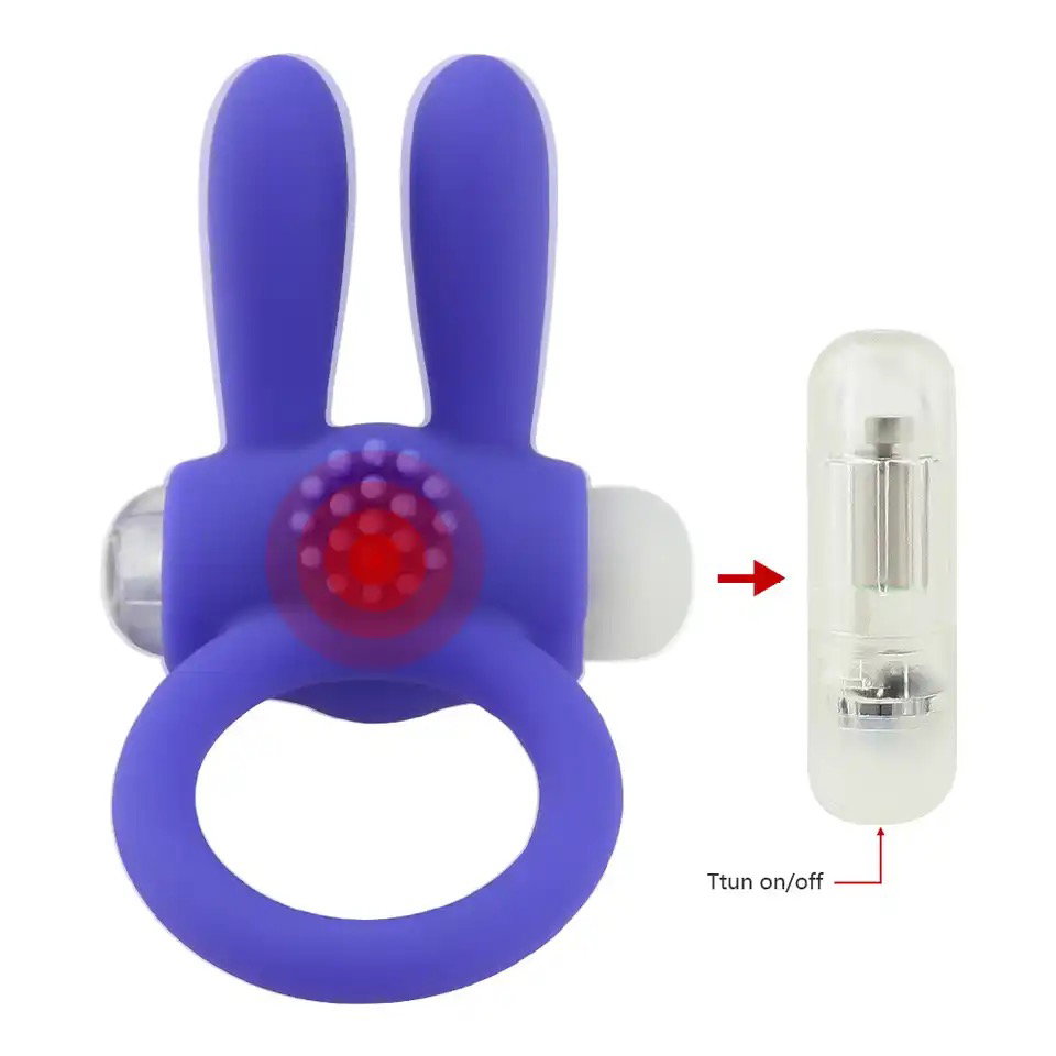 Men Couples Erotic Built-in Battery Male Masturbator Vibrator Bondage Penis Ring for Adults Sex Games to Time Delay Ejaculation_1
