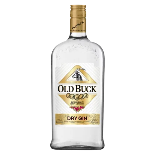Old Buck Dry Gin 750ml Bottle