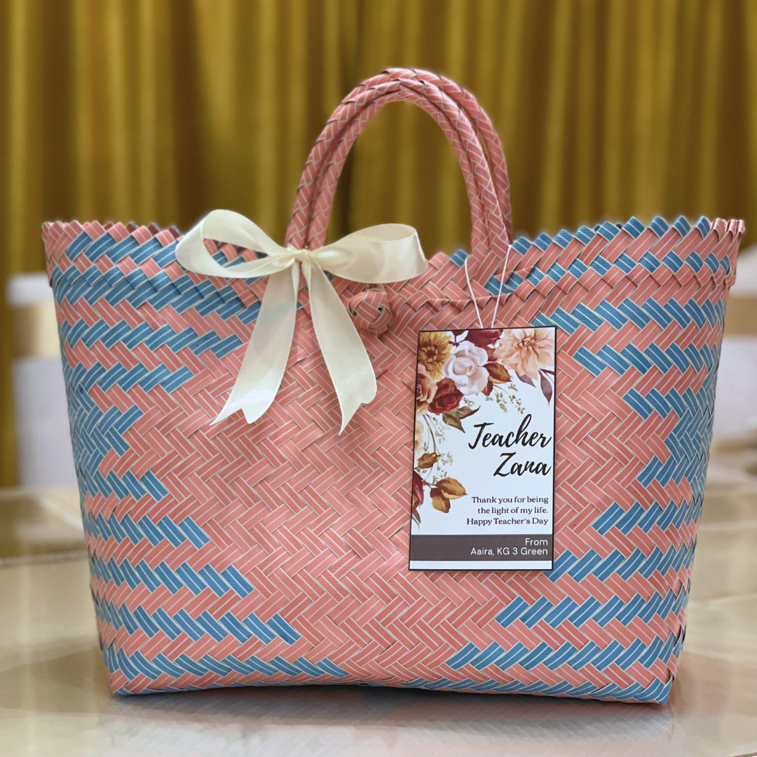 Pink Blue (with white stripes)