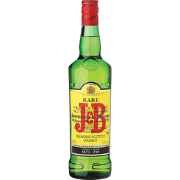 J&B Blended Scotch Whisky Bottle 750ml