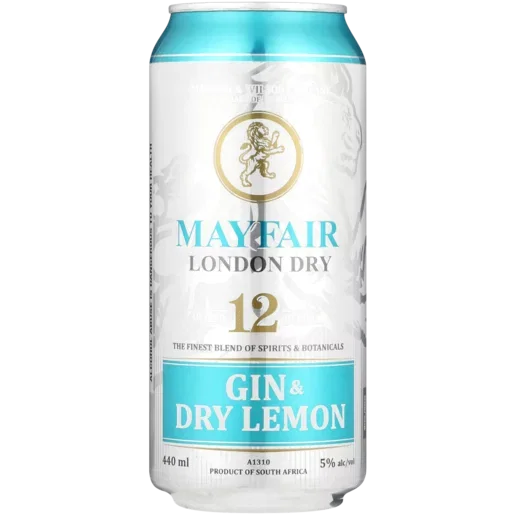 Mayfair Gin And Dry Lemon Can 440ml