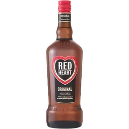 Red Heart Rum Bottle 750ml