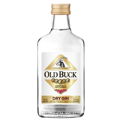 Old Buck Dry Gin Bottle 200ml