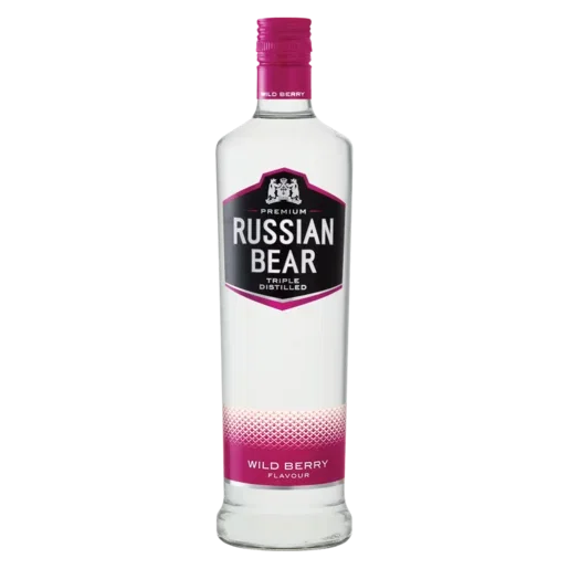 Russian Bear Wild Berry Vodka Bottle 750ml