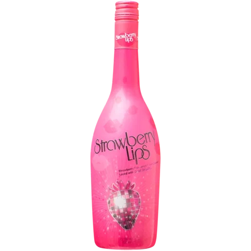 Strawberry Lips Cream Liqueur Bottle 750ml_0