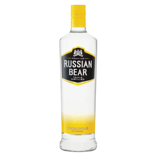 Russian Bear Pineapple Vodka Bottle 750ml