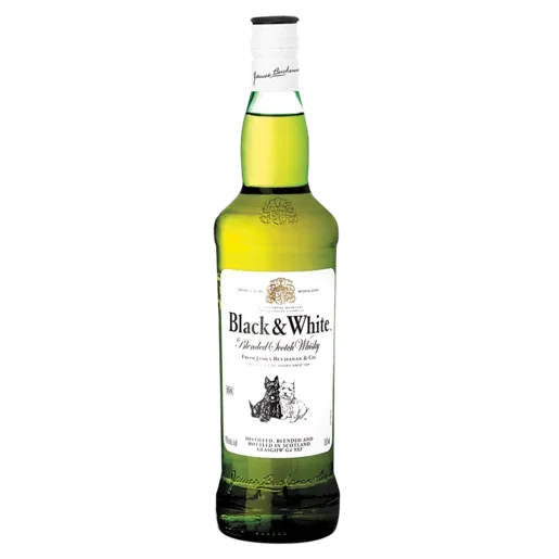 Black & White Blended Scotch Whisky Bottle 750ml_0