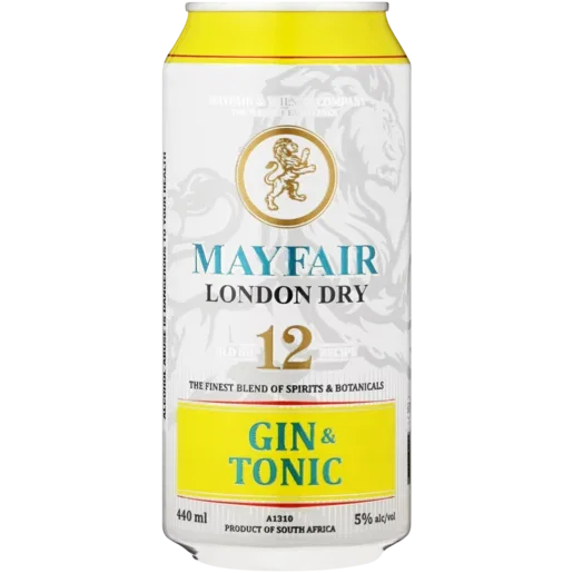 MAYFAIR Dry Gin And Tonic Can 440ml