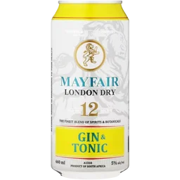 MAYFAIR Dry Gin And Tonic Can 440ml