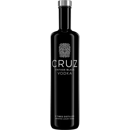 Cruz Vintage Black Vodka Bottle 750ml