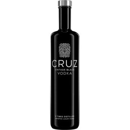 Cruz Vintage Black Vodka Bottle 750ml