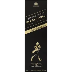 Johnnie Walker Black Label 12 Year Old Scotch Whisky Bottle 750ml