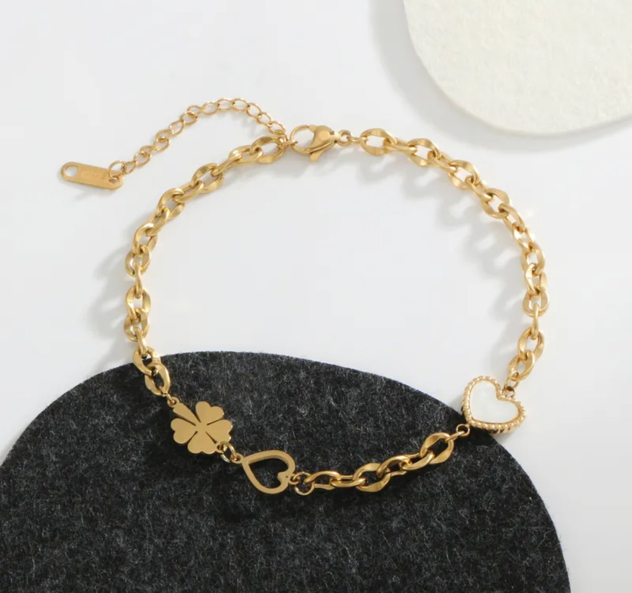 Leaf clover anklet _0