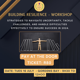 RESILIENCE WORKSHOP GORD0NS BAY: PAY AT THE DOOR TICKET