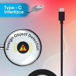 Zebronics Zeb-MagSecure 15W Type C PD Magnetic Wireless Charger Pad with 1 M Type-C Cable