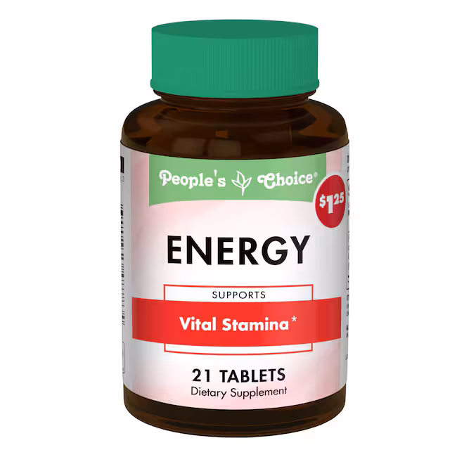 People's Choice Energy Proprietary Blend Dietary Supplement 21 Tablets 