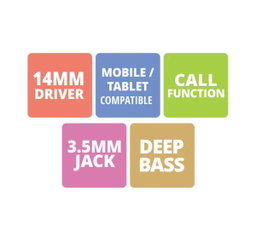 Zebronics Zeb-Corolla Wired Earphone - Assorted Color